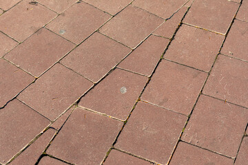 Pavement and the city. Texture, background, photo