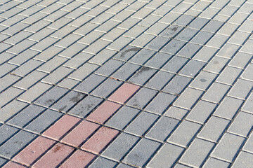 Pavement and the city. Texture, background, photo