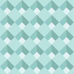 Abstract  geometric 3D cube pattern. Seamless repeat background in trendy pastel colors. Vector illustration