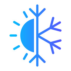 winter gradient icon