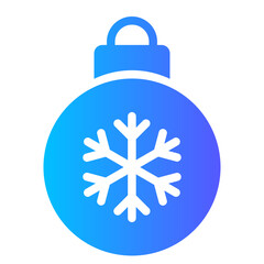 christmas gradient icon