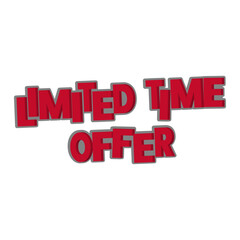 vector limited time offer sale discount black friday