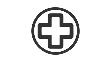 Medical cross line icon. linear style sign for mobile concept and web design.