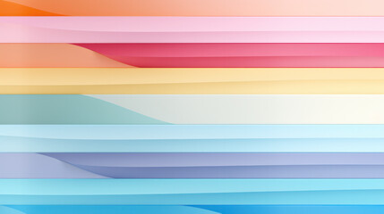 Pastel Rainbow Horizontal Line Repeating Pattern