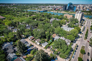 Aerial of the Nutana Neighborhood in Saskatoon