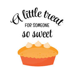 Autumn fall themed appreciation tags for cookies and treats. Pumpkin pie, traditional cake with Thanksgiving lettering. A little treat for someone sweet.