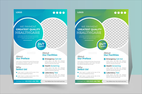 fiyer design, blue colour, Corporate Presentation Collect modern fiyer design, Leaflet presentation, digital marketing agency, perfect for creative professional business flyer design, layout,A4 size. 