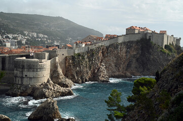 Fort Bokar de Dubrovnik donnant sur la mer Adriatique