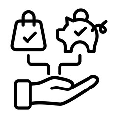Shop And Save Icon