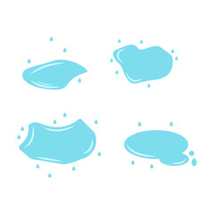 Illustration vector graphic of water drop icon set. Good for product advertising