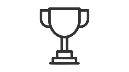 Trophy icon in trendy flat style. Vector illustration on white background