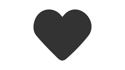 Heart - Vector icon isolated on white background