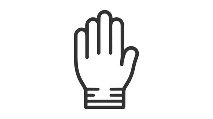 Palm, Hand icon vector, filled flat sign, solid pictogram isolated on white, logo illustration