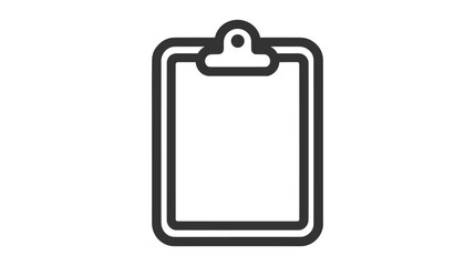 Clipboard icon vector. Task line icon symbol vector illustration