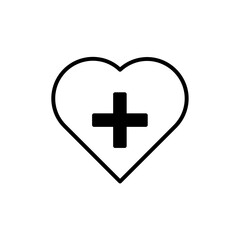 Obraz premium Heart icons set. Heartbeat icon. Medical heart signs. Cardiogram sign. Medicine symbols. Editable stroke. Vector