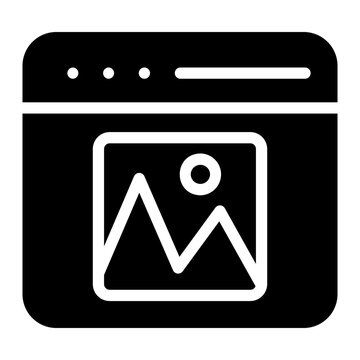 pictures glyph icon