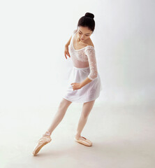 young ballet dancer in tutu