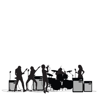 Rock and roll vector image