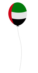 Obraz premium Flag of UAE in the shape of a balloon. Illustration 