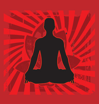 Yoga zen vector image