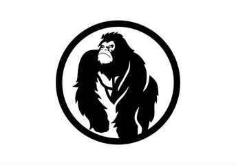 angry, animal, ape, boss, bow tie, cigar, cigarette, club, fitness, gaming, gorilla, gorilla head, gym, icon, illustration, King Kong, logo, mascot, monkey, muscle, pipe, power, silverback, smoke,