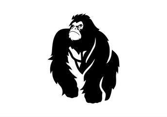 angry, animal, ape, boss, bow tie, cigar, cigarette, club, fitness, gaming, gorilla, gorilla head, gym, icon, illustration, King Kong, logo, mascot, monkey, muscle, pipe, power, silverback, smoke,