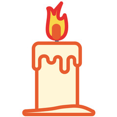 illustration of a candle