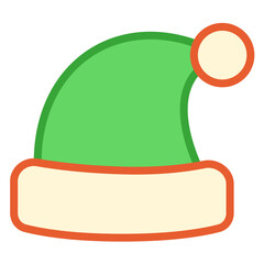 Green santa hat