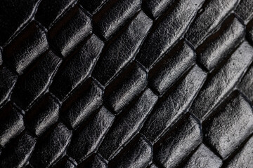 decorative decoration of black-colored leather