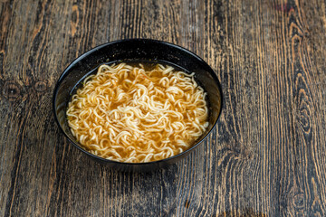instant noodles during cooking, cooking dishes