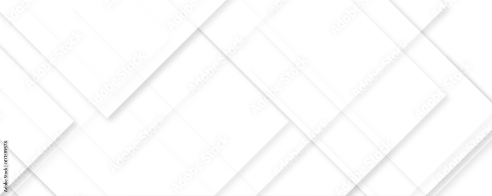 Wall mural white modern minimalistic pale geometric pattern background with minimal tech lines and white light 