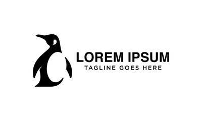 Unique penguin logo design