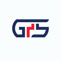 Abstract simple letters GPS logo icon
