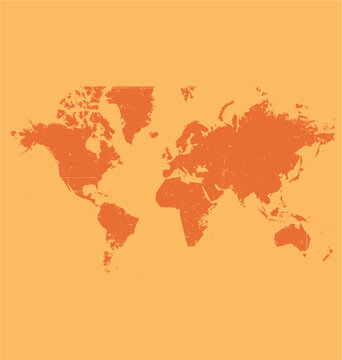 World map grunge Royalty Free Vector Image