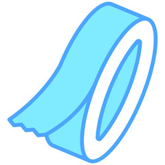 Tape icon are typically used in a wide range of applications, including websites, apps, presentations, and documents related to writing, drawing, and office work.