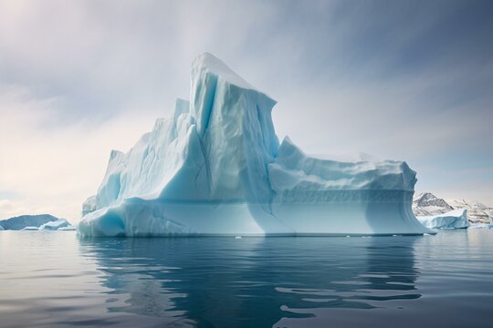 Antarctica Iceberg. Generative AI