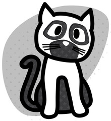 Cute Nursery Baby Animal with name and pattern