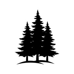Pine logo design,editable and resizable EPS 10