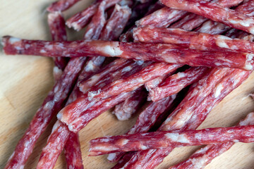 Thin pork sausage with spices