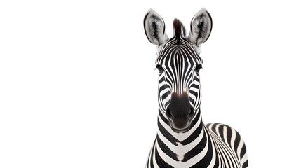 Zebra on transparent background