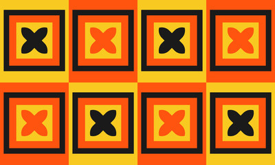 Abstract vector geometric pattern design in Bauhaus style. Design vector