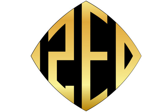 ZED,ZE, ED, logos. Abstract initial monogram letter alphabet logo design