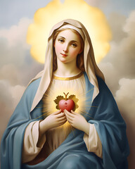 Immaculate heart of virgin Mary, mother of god