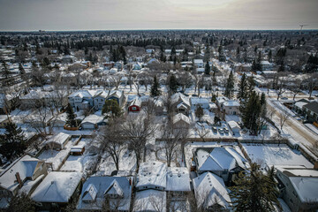 Aerial of the Varsity View Neighborhood in Saskatoon
