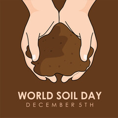 world soil day post template vector