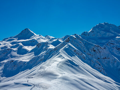 Ski slopes in Bormio resort area