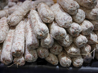 Fuet Salami sticks Traditional Spanish sausage.