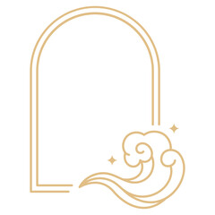 Chinese Cloud Line Frame