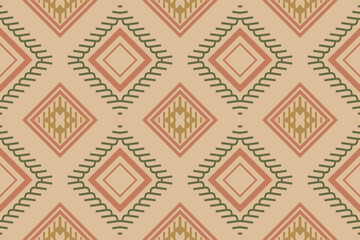Ethnic pattern wallpaper. Geometric ethnic pattern traditional Design It is a pattern created by combining geometric shapes. Create beautiful fabric patterns. Design for print.