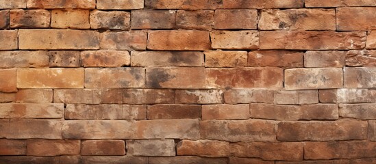 Texture and background of an aged wall made of bricks
